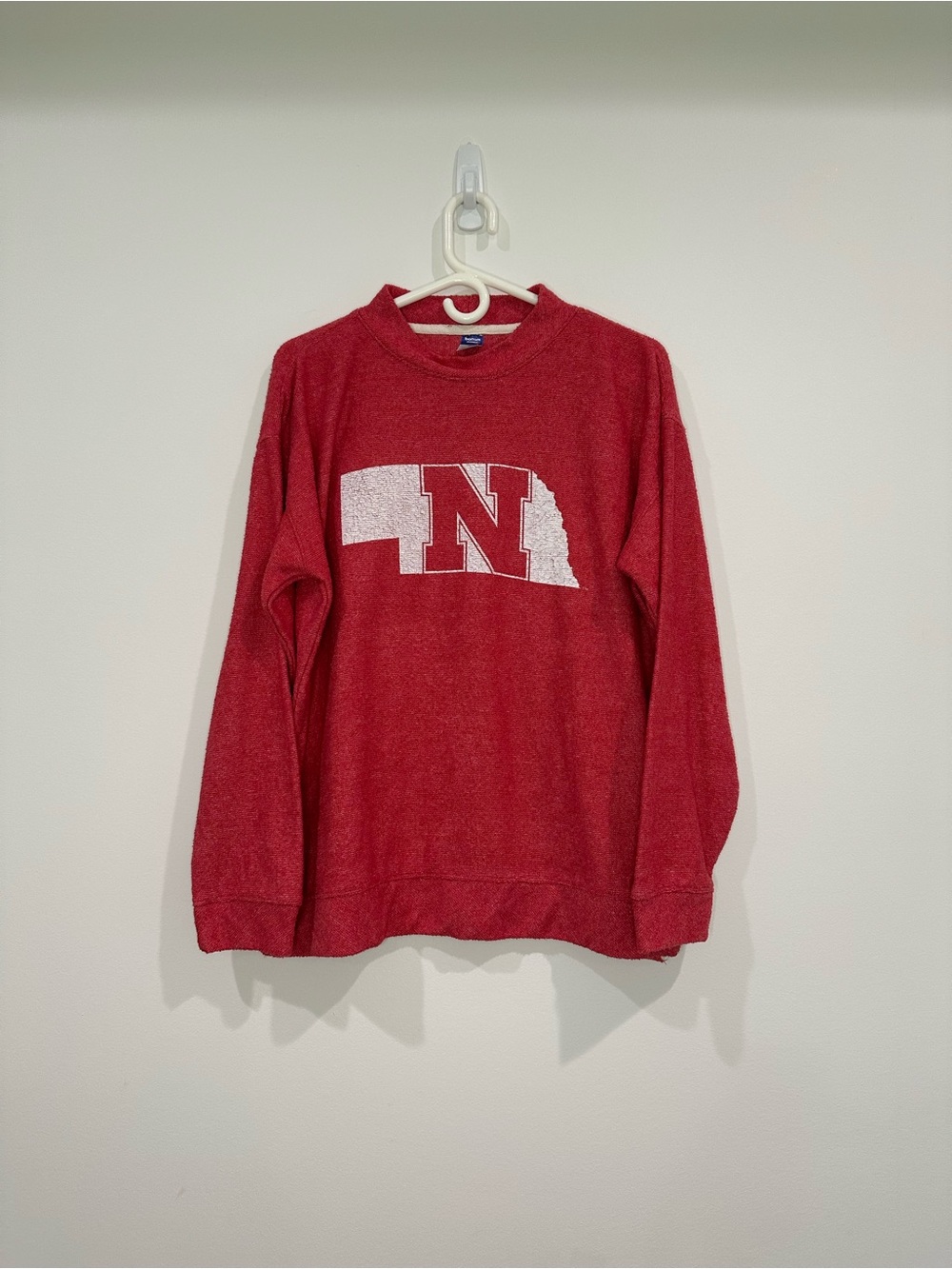 Bottom Drawers Red Nebraska 'N' Crewneck Sweatshirt - XL